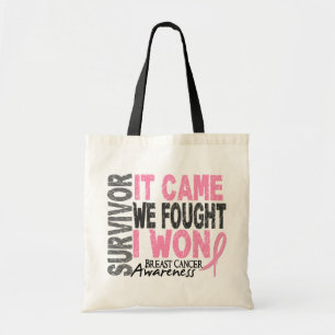 Bolsa Tote O sobrevivente que do cancro da mama veio nós
