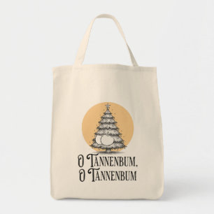 Bolsa Tote O Tannenbum árvore de Natal bunda bumbum divertido