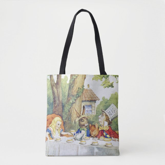 Bolsa Tote O tea party 2 do Hatter louco (Frente)