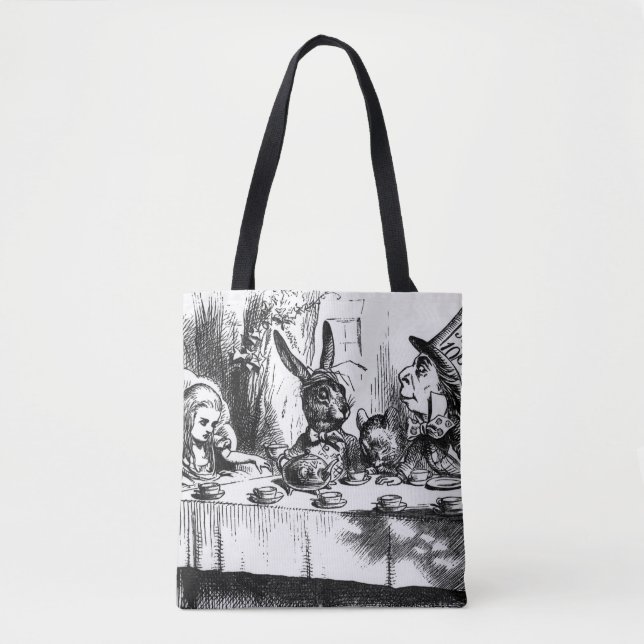 Bolsa Tote O tea party do Hatter louco (Frente)