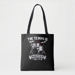 Bolsa Tote O Tempo é o que eu digo é Drummer