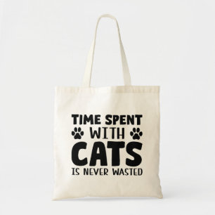 Bolsa Tote O Tempo Gasto Com Gatos Nunca É Desperdiçado