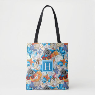 Bolsa Tote O teste padrão   do divertimento do verão adicio