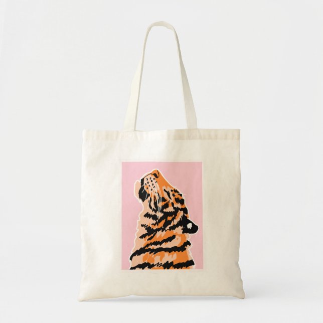 Bolsa Tote O Tigre com faixa negra (Frente)