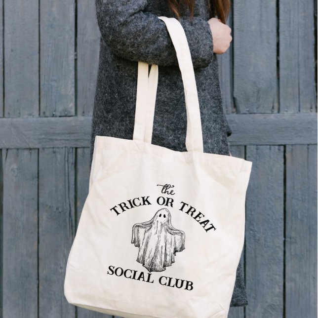 Bolsa Tote O Truque ou Tratar o Truque do Clube Social ou Tra (Trick or Treat Social Club)