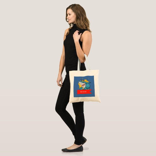 BOLSA TOTE O TUBARÃO  (Frente (modelo))
