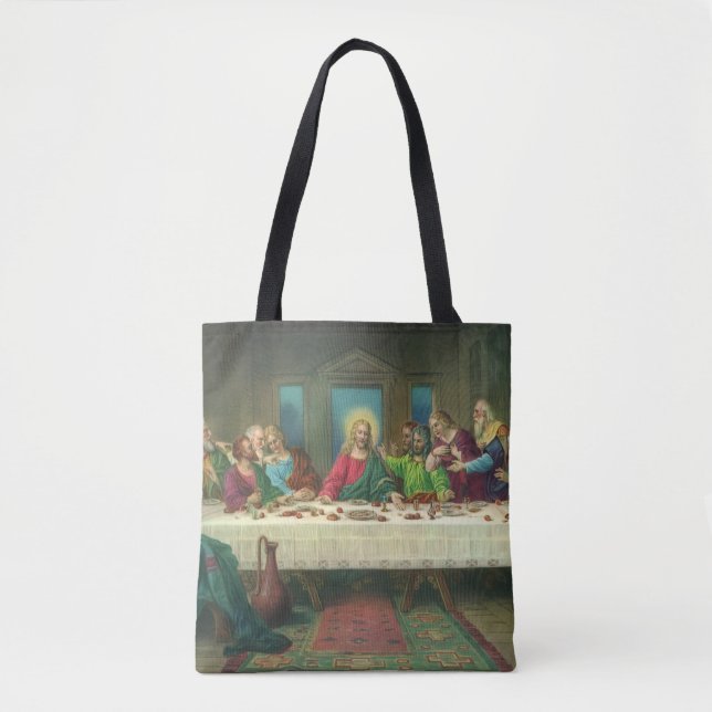 Bolsa Tote O último jantar originalmente de Leonardo da Vinci (Frente)