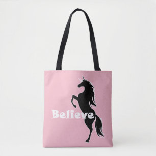 Bolsa Tote O unicórnio acredita que o design - costume toda