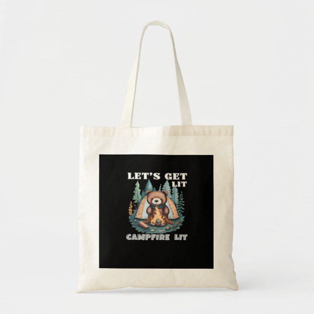 Bolsa Tote O vamos Se Atira. Campfire Lit Classic (Frente)