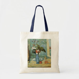 Bolsa Tote O Vaso Azul (Flores e Frutas) por Paul Cezanne
