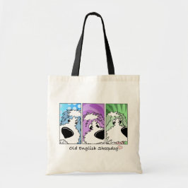 Bolsa Tote O velho Sheepdog Inglês Roda para o Saco