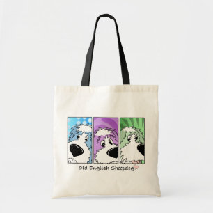 Bolsa Tote O velho Sheepdog Inglês Roda para o Saco