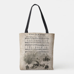 Bolsa Tote O vem todo o saco fiel da canção de natal do nat