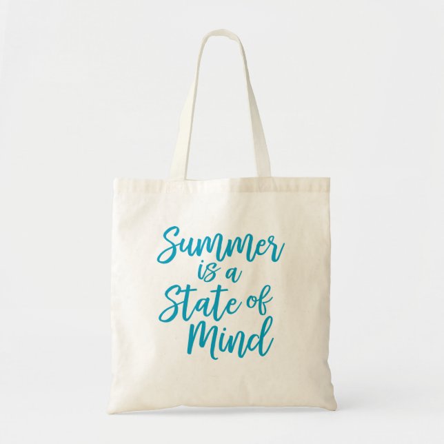 Bolsa Tote O verão é um estado de espírito. (Frente)