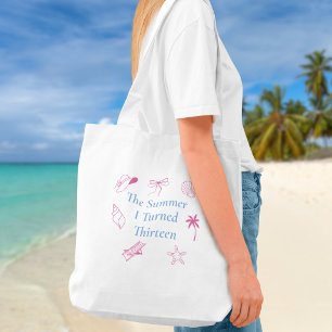 Bolsa Tote O Verão em que Fiz Treze Praia de Conchas