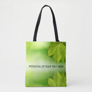 Bolsa Tote O Verde da Natureza deixa o texto personalizado