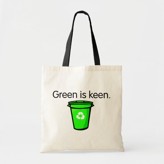 Bolsa Tote O verde é forte. (Frente)