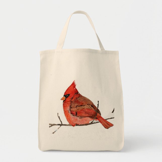 Bolsa Tote O vermelho do inverno (Frente)
