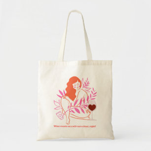 Bolsa Tote O vinho conta como um ritual de autocuidado, certo