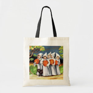 Bolsa Tote O vintage da doçura ou travessura caçoa o saco d