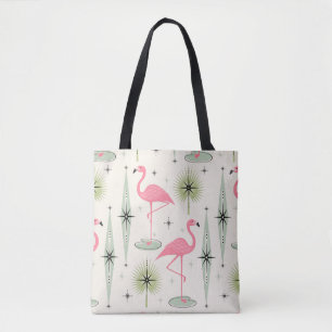Bolsa Tote Oásis atômica com Flamingos Rosa