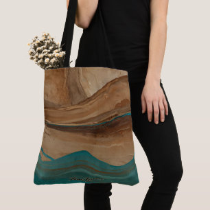 Bolsa Tote Oásis Miragem do Deserto Terracota