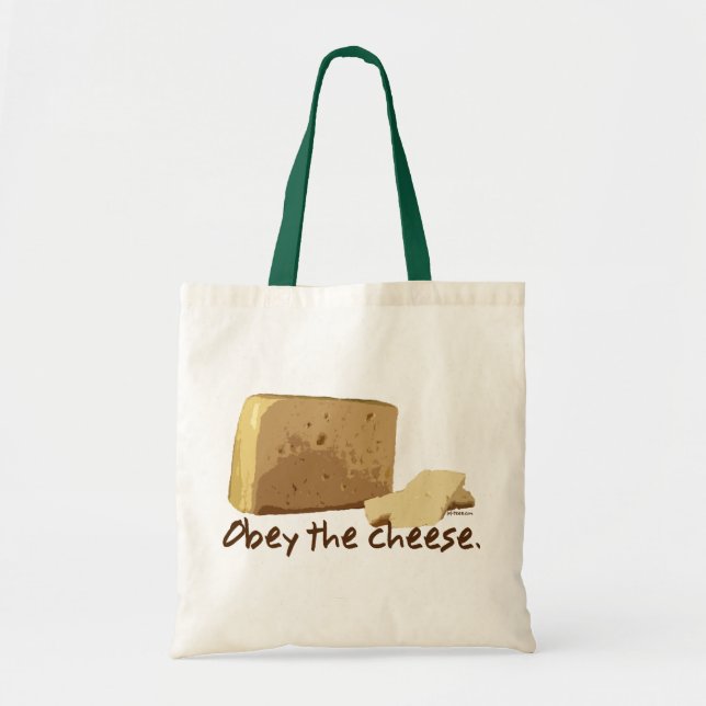 Bolsa Tote Obedeça o queijo (Frente)