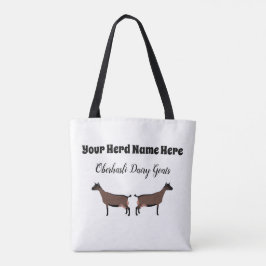 Bolsa Tote Oberhasli Dairy Goat Personalizado