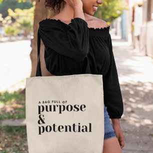 Bolsa Tote Objetivo e potencial que capacita a Legal Inspiraç