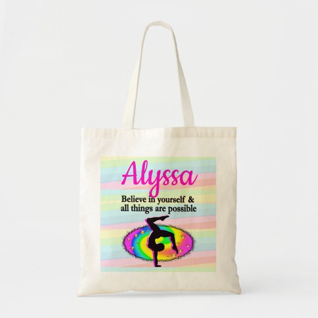 BOLSA TOTE OBJETIVOS E SONHOS DA GINÁSTICA (Frente)