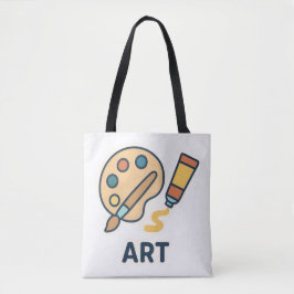 Bolsa Tote Objeto de Arte - Paleta de Tinta e Pincel