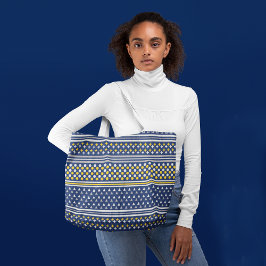 Bolsa Tote Objetos geo azuis