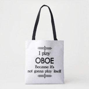 Bolsa Tote Oboe - Toca Música Deco Engraçada