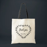 Bolsa Tote Obrigado botânico do casamento você sacolas<br><div class="desc">Obrigado botânico do casamento você sacolas</div>