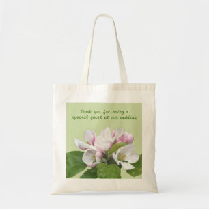 Bolsa Tote Obrigado de flor de maçã seu saco