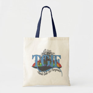 Bolsa Tote Obrigado Deus, sou perdoado pelo TGIF