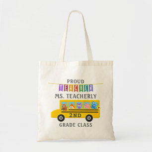 Bolsa Tote Obrigado do professor você ônibus bonito feito sob