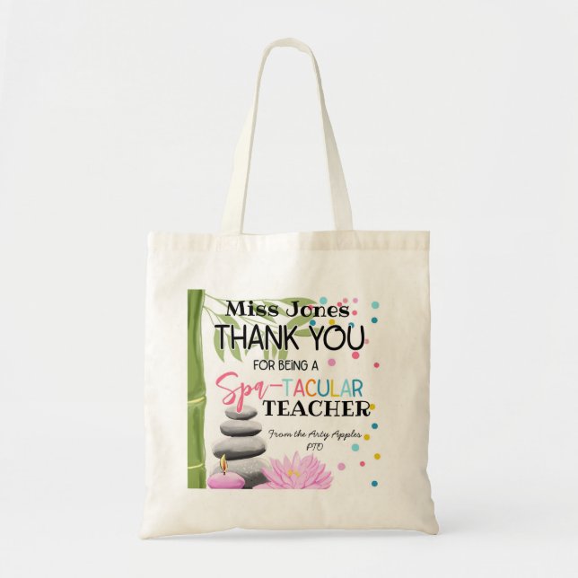 Bolsa Tote obrigado por ser spa-tacular Tote Bag (Frente)
