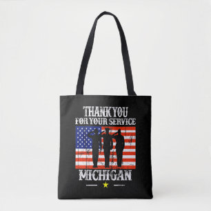 Bolsa Tote obrigado-te para o teu serviço em Michigan