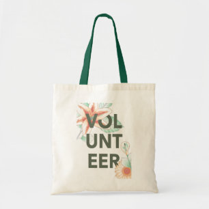 Bolsa Tote obrigado você por se voluntariar com flores