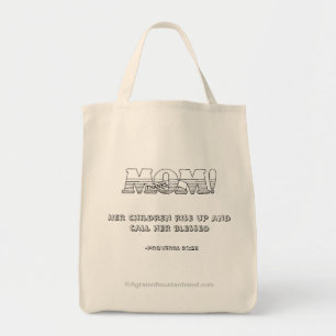 Bolsa Tote Obrigados Dia de as mães da mãe