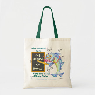 Bolsa Tote Obtenha enganchado em livros!