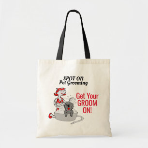 Bolsa Tote Obtenha seu noivo no vermelho e no preto da