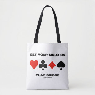 Bolsa Tote Obtenha seus naipes de placa de conselho da ponte