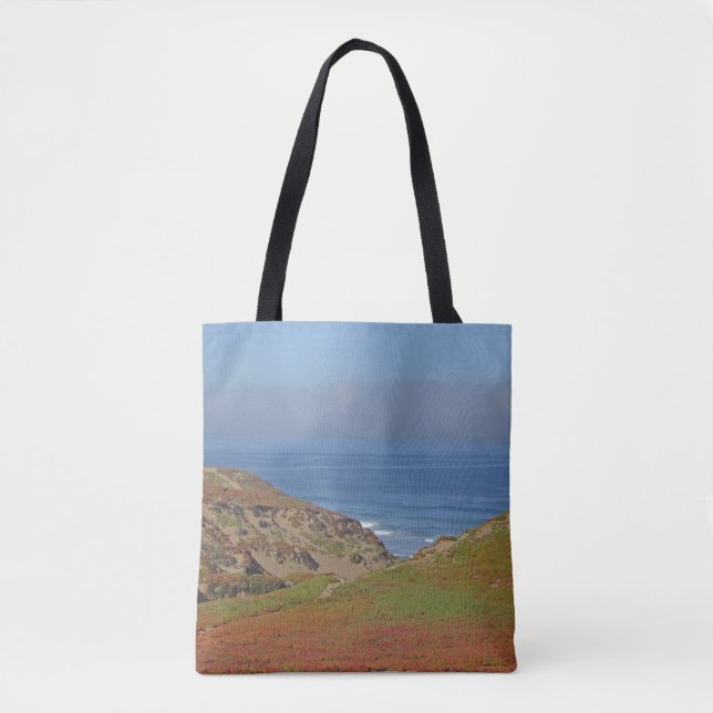 Bolsa Tote Ocean Landscape Photo Pacific Coast Beach (Frente)
