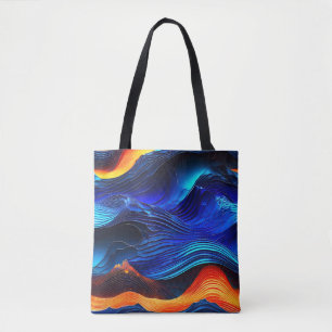 Bolsa Tote Ocean Lava "Aquaflame"