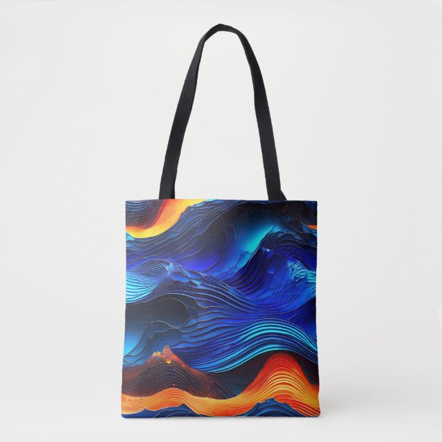 Bolsa Tote Ocean Lava "Aquaflame" (Frente)