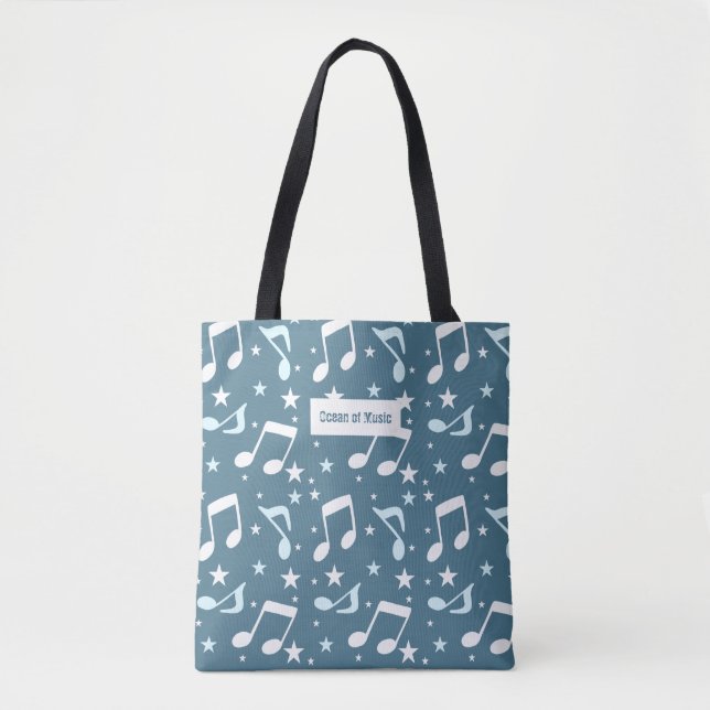 Bolsa Tote Ocean of Music patterned (Frente)