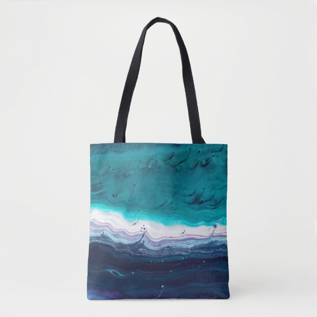 Bolsa Tote Oceano Abstrato (Frente)