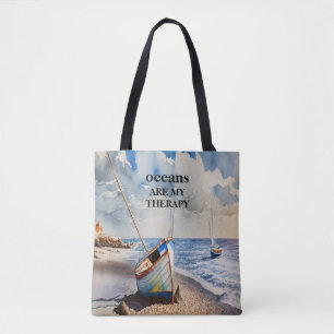 Bolsa Tote Oceanos são minha design de terapia